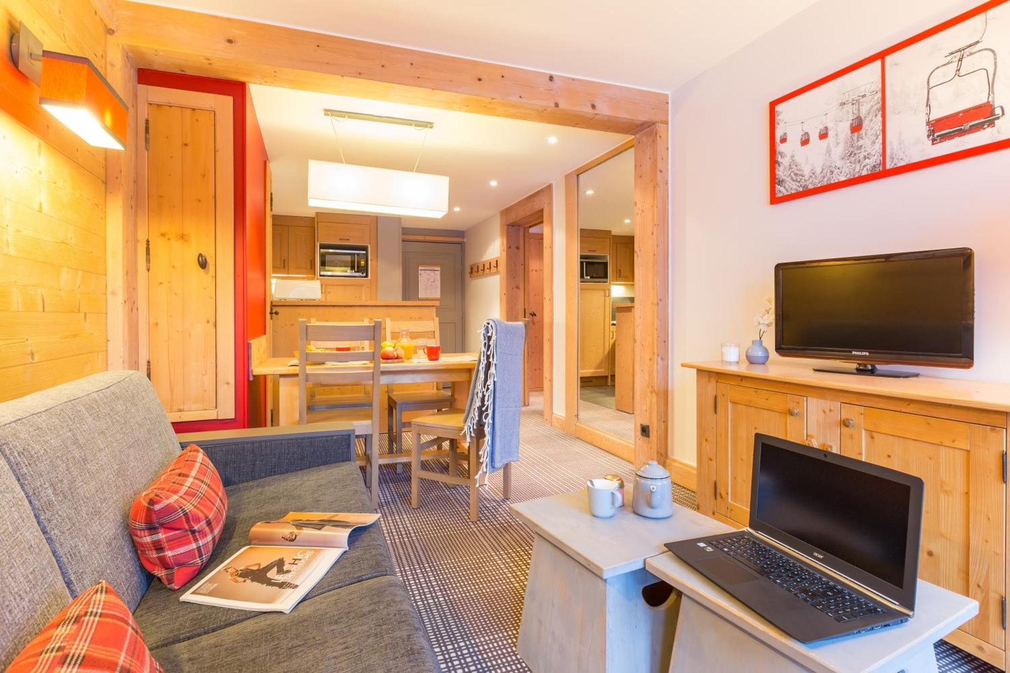 Appartement 1 Chambre - Vue Dégagée sur Montagne (4 Personnes)
